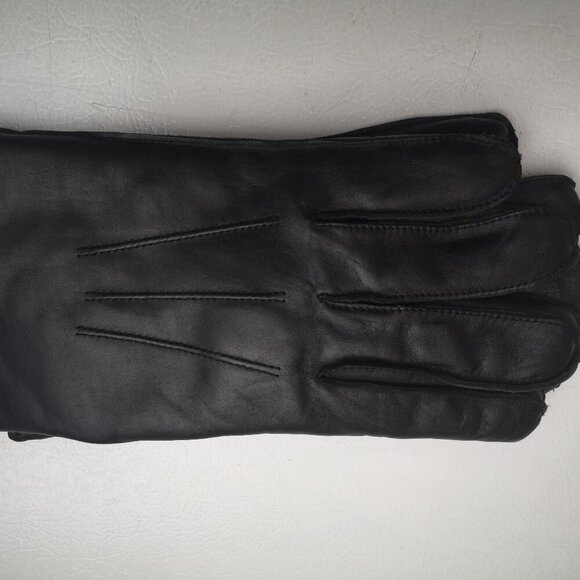 3M Thinsulate Men's Size 11 Black Faux Leather 100% Wool Lined Gloves - Picture 3 of 7
